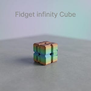 Infinity Cube | Endloser Fidget Würfel | Anti Stress Spielzeug | Sensorik ADHS Fidget | Schreibtisch Gadget