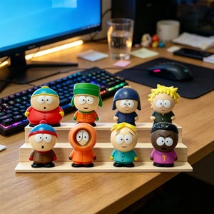 South Park Figure Set, 8 Piece Cartoon Character Statue, Funny TV Show Collectible, Desk Decor Gift, Comedy Fan Display 6cm