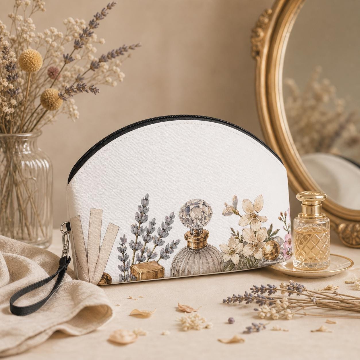 Fragrance Notes Zipper Pouch