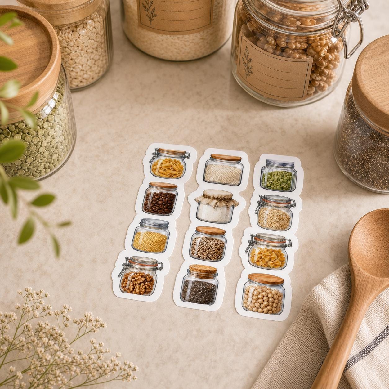 Pantry Label Mini Set sticker sheet