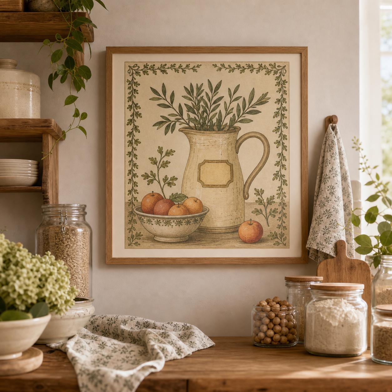 Cottage Pantry Botanical poster