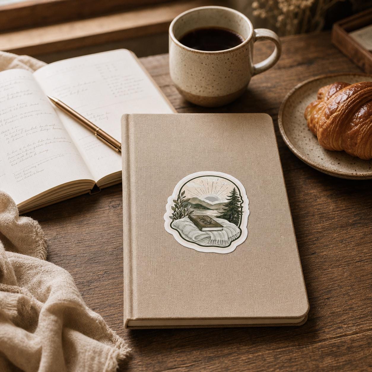 Slow Morning Club Badge Sticker