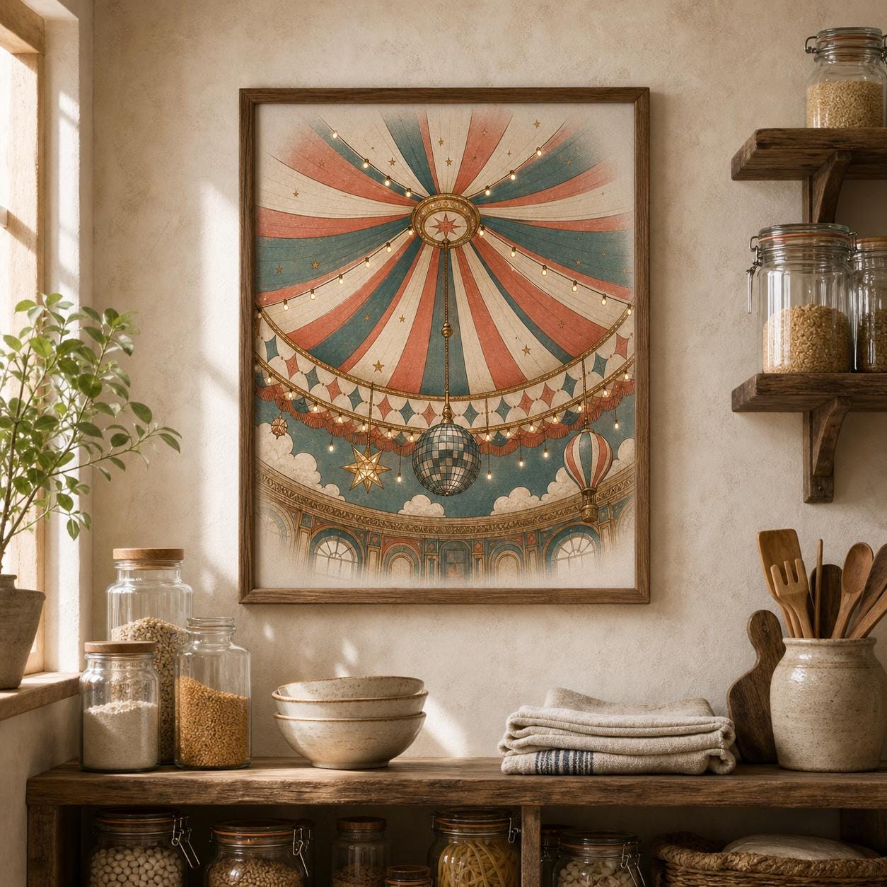 Vintage Pantry Chart poster