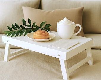 DIY opklapbaar bureau houtbewerkingsplannen | Bedlade laptopstandaard pdf-download