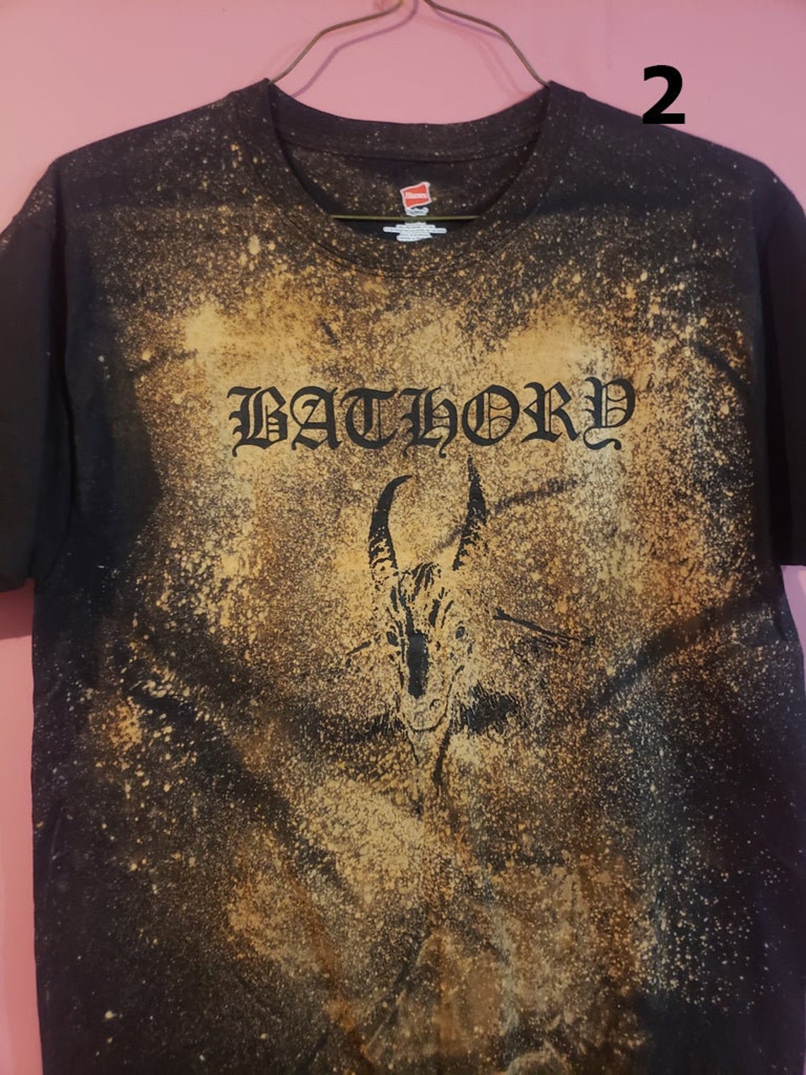 BATHORY Schwarz Säure waschen Metall T-SHIRT | Etsy