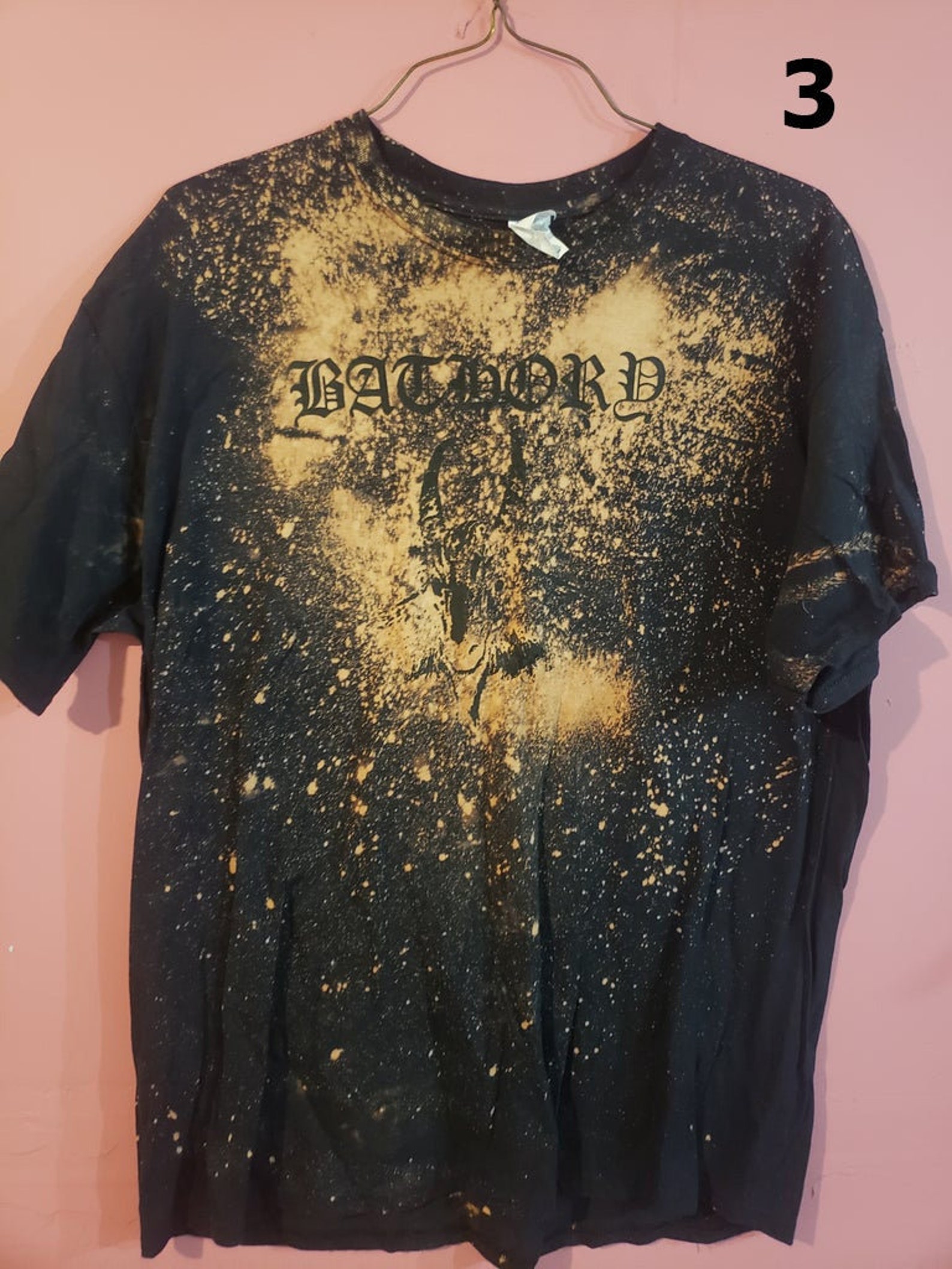 BATHORY Schwarz Säure waschen Metall T-SHIRT | Etsy