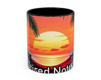 Retired Not My Problem Anymore Funny Retirement Mug | Retirement Gift | Coworker Leaving | Retiree Coffee Cup