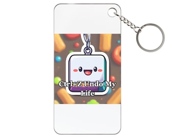 Strg+Z Rückgängig Mein Leben | Schlüsselanhänger aus Acryl | Taschenanhänger Geschenk | Witziges Accessoire