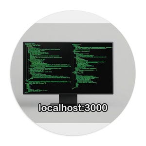 localhost:3000 | Funny Developer Mouse Pad | Programmer Desk Accessory | Coder Gift