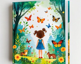 Livre pour enfants personnalisé Livre d'histoires personnalisé avec votre enfant en héros, couverture rigide, cadeau d'anniversaire pour enfant