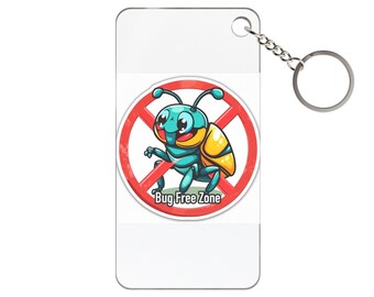 Fehlerfreie Zone | Schlüsselanhänger aus Acryl | Taschenanhänger Geschenk | Witziges Accessoire