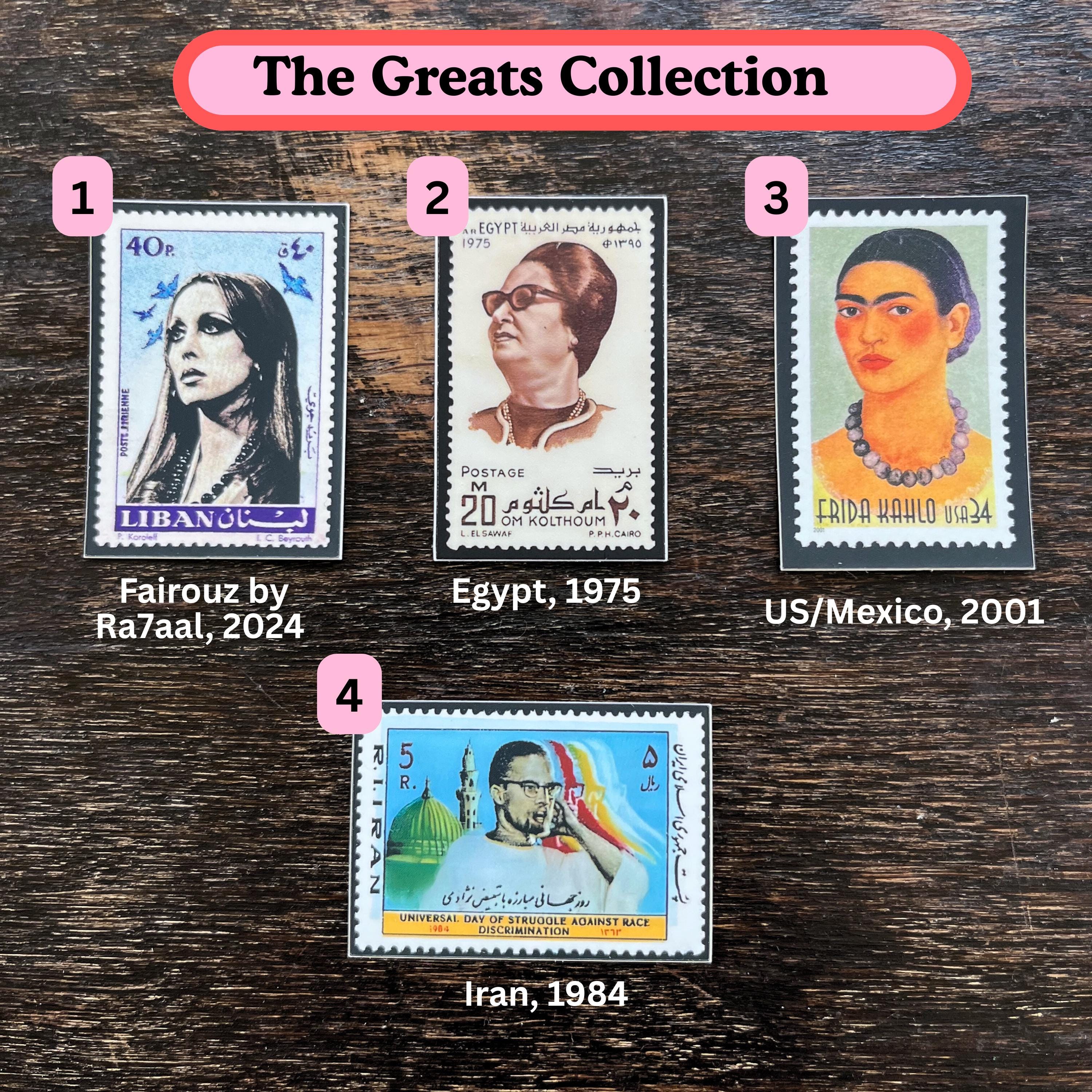 Worldwide Vintage Stamp Stickers: Historic Postage for
