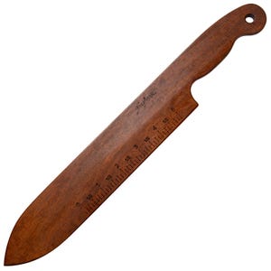 Premium Weaving Batten | Ironwood Band & Belt Sword with US or Metric Ruler | Patterned Pick-Up And  Tablet Weaving Shed Stick