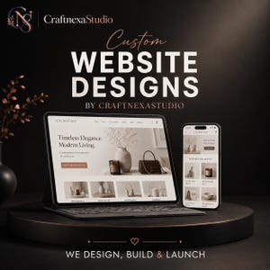 Benutzerdefiniertes Website-Design | Moderne minimalistische UI UX, Business Website