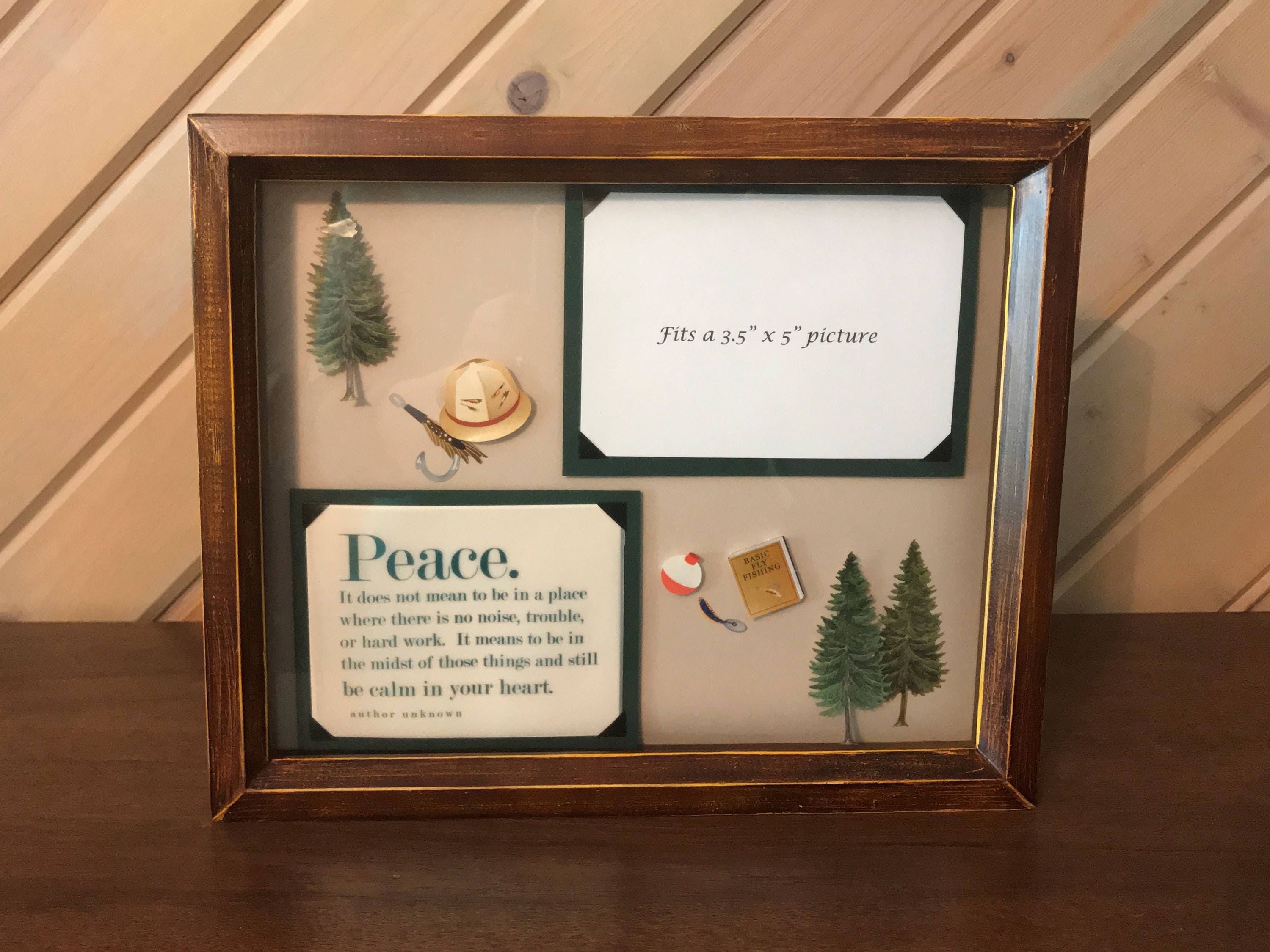 Fishing Frame Shadow Box for Picture -  UK