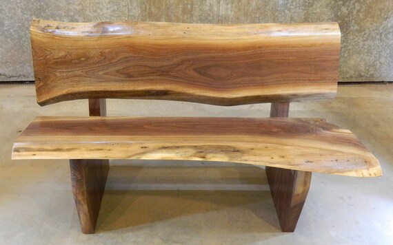 Rustic Wood Bench Live Edge Bench Live Edge Wood Bench Wood