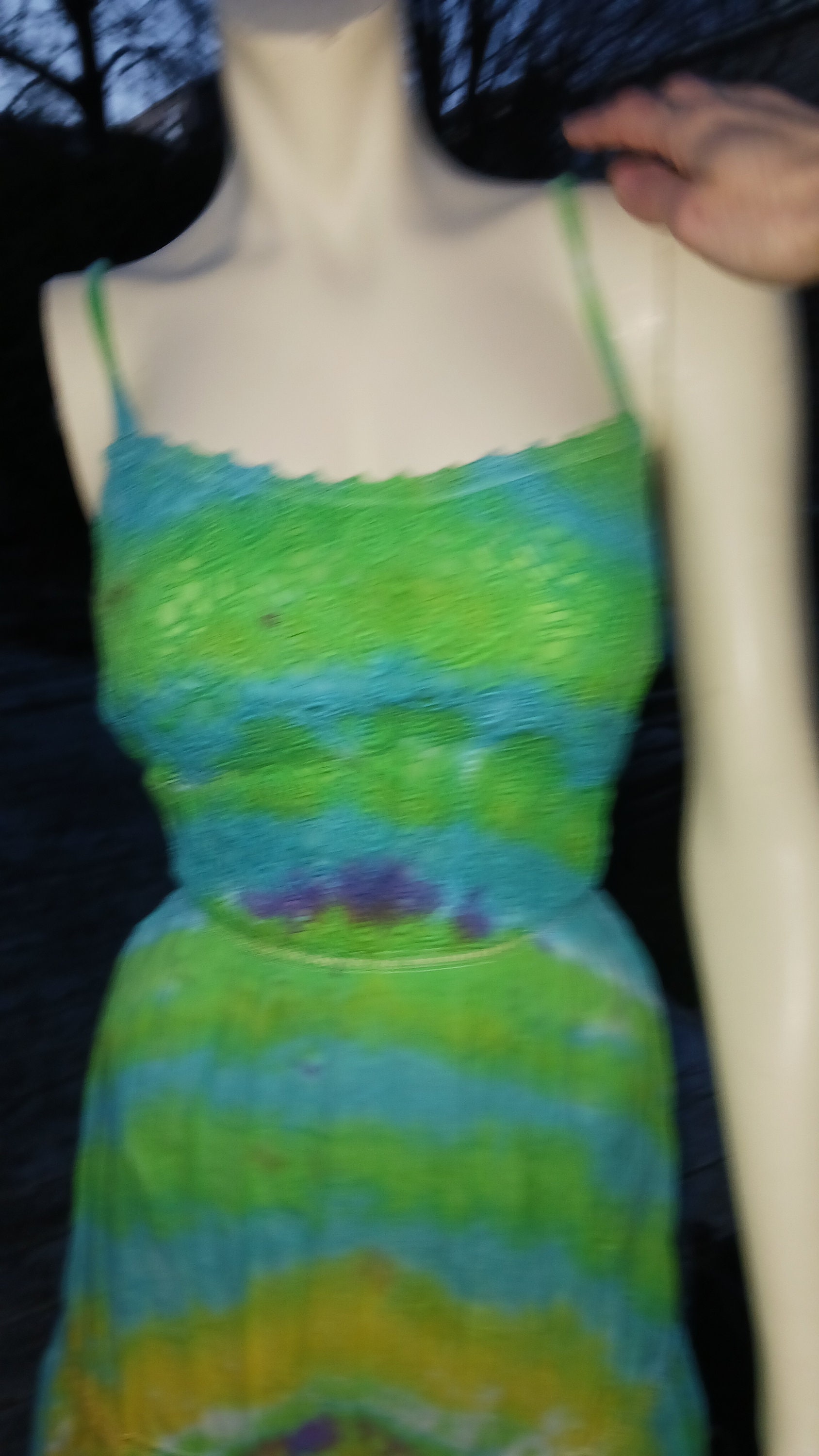 Alternative Summer Gown Tie Dye Geodes Sundress Special Occasion