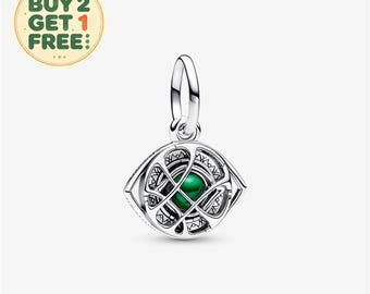Colgante con forma del ojo de Agamotto del Doctor Strange, plata 925, regalo para mujeres y niñas.