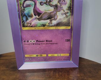 Custom card canvas and acrylic holographic style print