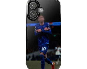 Cole Palmer Chelsea Phone Case | Aesthetic Blur Celebration | iPhone Samsung All Models | Premier League Football Gift | Chelsea Fan Cover