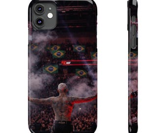 Charles Oliveira Phone Case | Brazil Walkout Smoke Effect | iPhone All Models | MMA Gift | Do Bronx Fan Cover