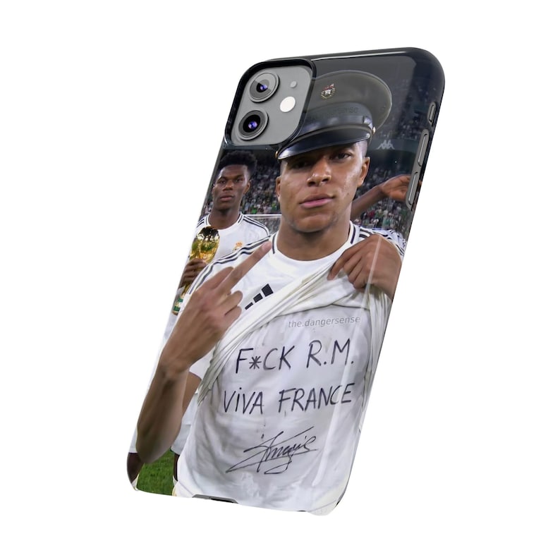 Mbappe Funny Phone Case | Viva France Meme | Real Madrid Football Joke Gift | iPhone All Models | France Football Fan Cover image 3