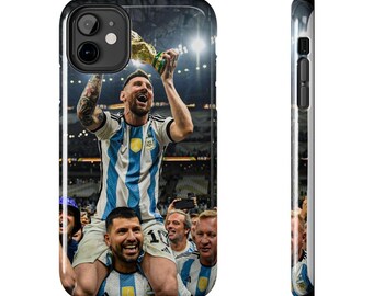 Lionel Messi Phone Case | Argentina Celebration | iPhone Samsung All Models | World Cup Football Gift | GOAT Fan Cover