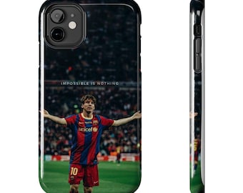 Soccer Legend Celebration Phone Case | Stadium Scene, Motivational Quote