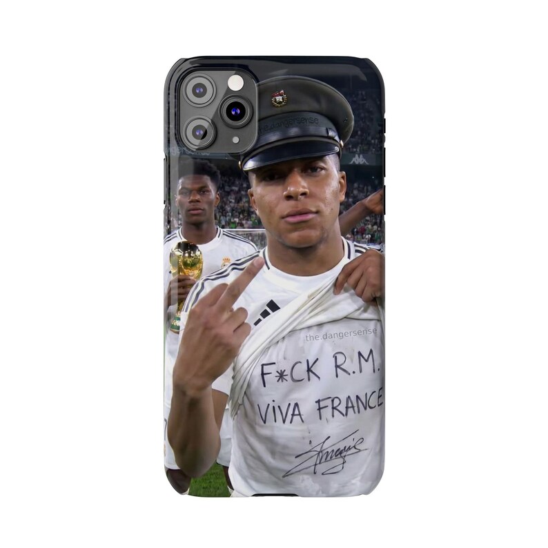 Mbappe Funny Phone Case | Viva France Meme | Real Madrid Football Joke Gift | iPhone All Models | France Football Fan Cover image 12