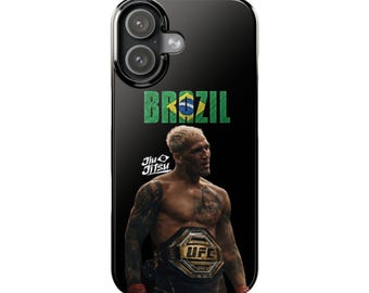 Charles Oliveira Phone Case | Brazil UFC Champion Design | iPhone All Models | MMA Gift | Do Bronx Fan Cover