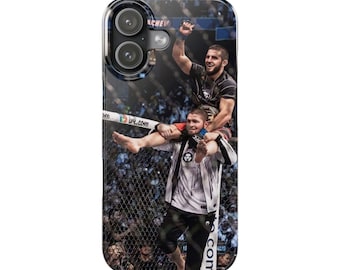 Khabib & Islam Makhachev Phone Case | UFC Champions Celebration | iPhone All Models | MMA Gift | UFC Fan Cover