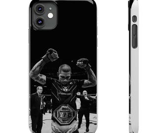 Alex Pereira Phone Case | UFC Champion Belt Celebration | iPhone All Models | MMA Gift | Poatan Fan Cover