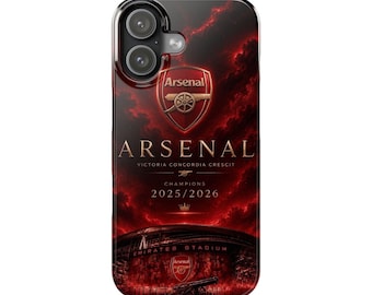 Arsenal Champions 2025/2026 Phone Case | Premier League Winners | iPhone All Models | Arsenal Football Gift | Gunners Fan Cover