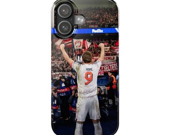 Harry Kane Bayern Munich Phone Case | Champions League Celebration | iPhone All Models | England Football Gift | Football Fan Cover