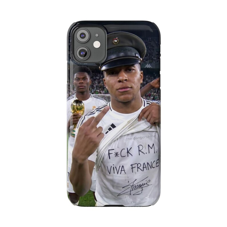 Mbappe Funny Phone Case | Viva France Meme | Real Madrid Football Joke Gift | iPhone All Models | France Football Fan Cover image 2