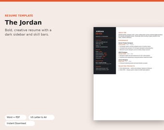 Resume Template Bundle | Modern Minimalist CV Designs (Word + PDF)