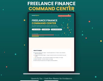 Freelance Tax & Budget Planner | Auto-Calculating PDF (Digital Download)