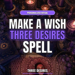 Make a Wish Spell | 3つの欲求を明らかにする |夢を実現するための即日強力な願いのアクティベーション
