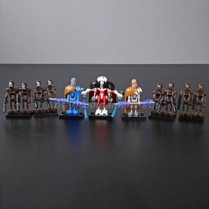 MOC 5 Droid Command 2 Captains 2 MagnaGuards Grievous, Lego-Compatible, Xmas Gift, Command Set