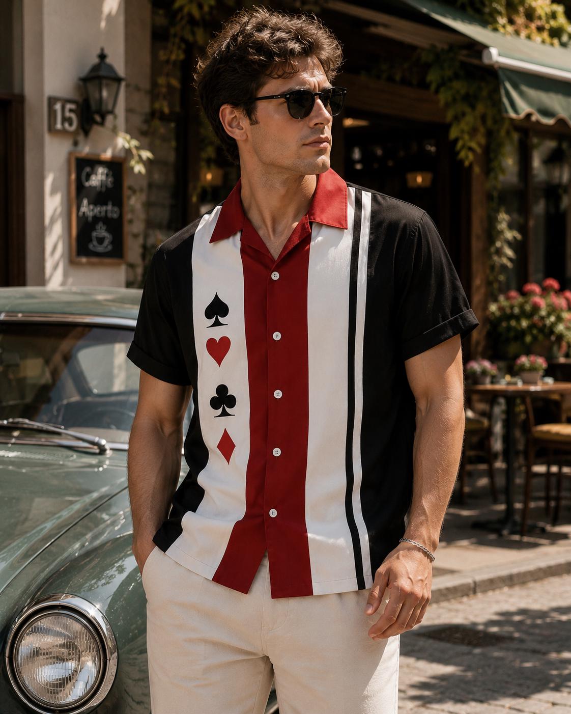 Vintage Poker Shirt - Etsy