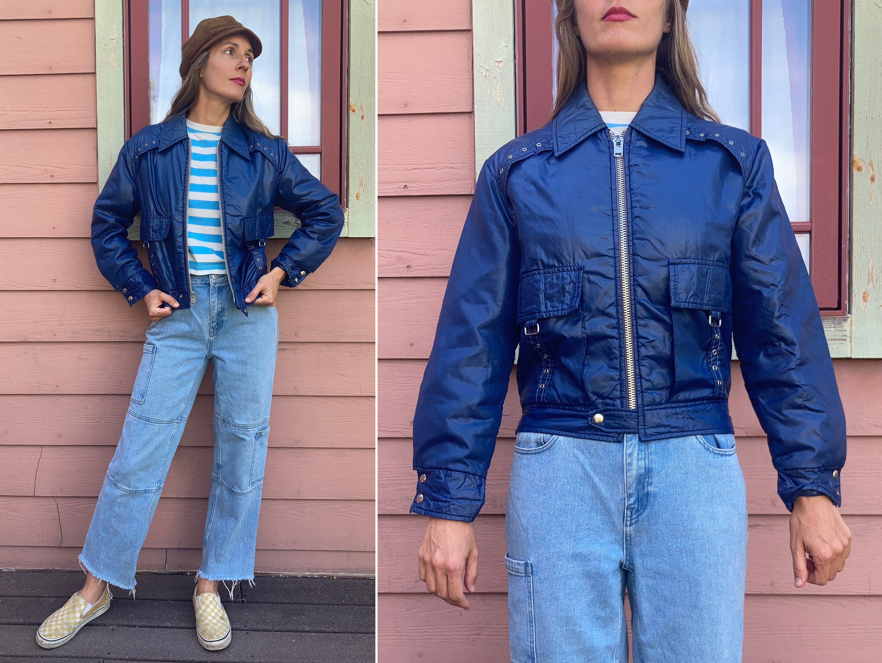 ジャケット・アウター Vnintage leather mods coat Vtg 60's Mod Sz S,leather Coat,sz S-M, 50's Westside Story
