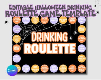 Halloween Drinking Roulette Template