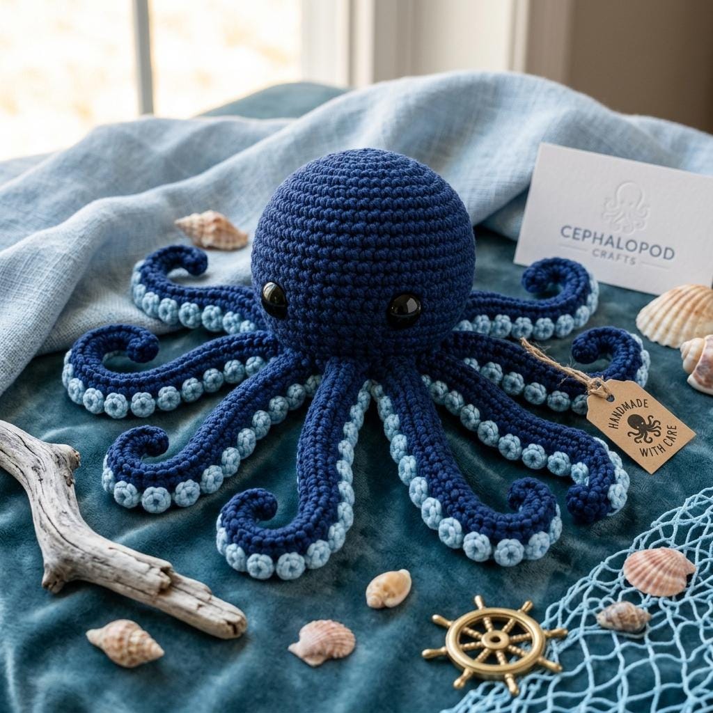 5 Giant Octopus Crochet Patterns for Plush Ocean Decor and Amigurumi Play 4 Anchor the Octopus Crochet