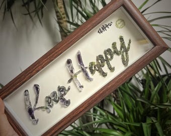 Crystal calligraphy and painting office desk ornaments | Bedside table decorations, inspirational declarations, gifts