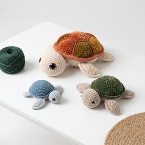 3 in 1 turtle crochet pattern, turtle crochet pattern pdf, crochet turtle, crochet turtle pattern, crochet turtle pattern bundle, pdf