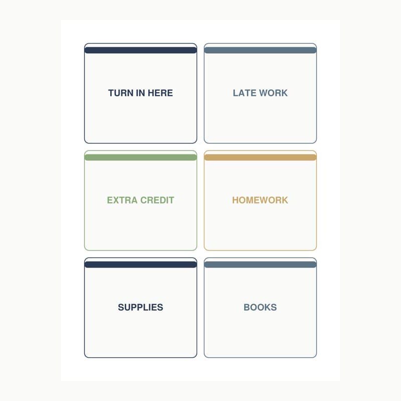 Classroom Turn in Bins - Etsy