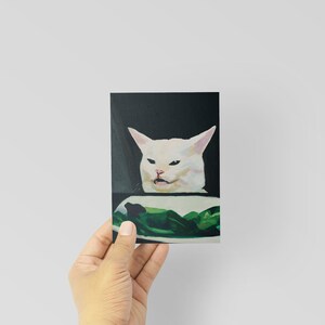 picture Salad Cat Meme Art https www etsy com listing 735668251 medium salad cat meme art print from