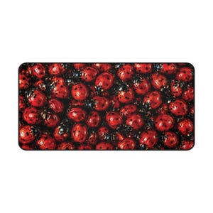 Lady Bug Desk Mat Accessories Desk Office Cubicle Dorm Decor Large Mouse Pad