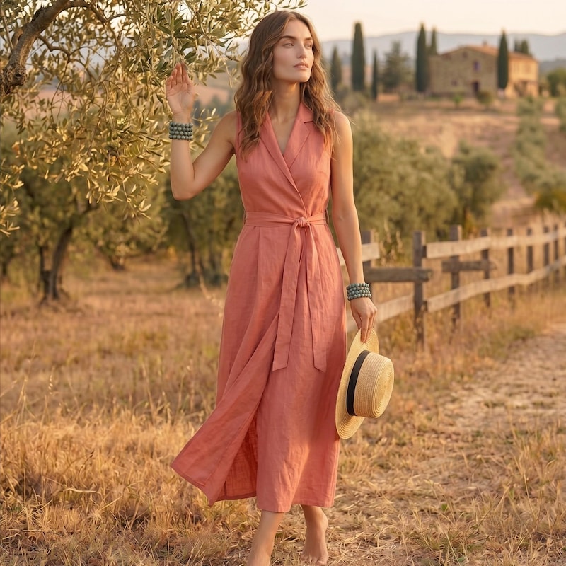 handmade-linen-wrap-dress-etsy