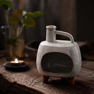 Rustic Wabi Sabi Ceramic Wax Melt Burner Aroma Oil Warmer